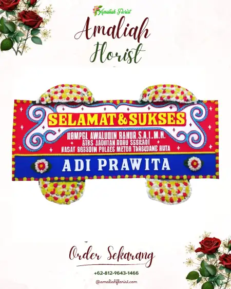 Papan Bunga Ucapan Selamat Gedog